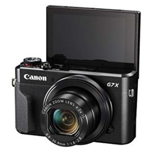 Canon PowerShot G7 X Mark II Digital Camera w/ 1 Inch Sensor and tilt LCD screen - Wi-Fi & NFC Enabled (Black) (Renewed)