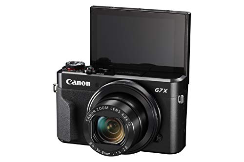 Canon PowerShot G7 X Mark II Digital Camera w/ 1 Inch Sensor and tilt LCD screen - Wi-Fi & NFC Enabled (Black) (Renewed)