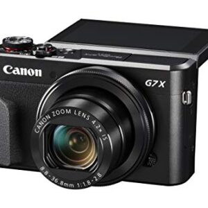 Canon PowerShot G7 X Mark II Digital Camera w/ 1 Inch Sensor and tilt LCD screen - Wi-Fi & NFC Enabled (Black) (Renewed)