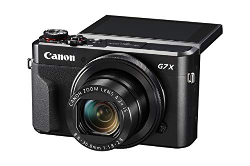 Canon PowerShot G7 X Mark II Digital Camera w/ 1 Inch Sensor and tilt LCD screen - Wi-Fi & NFC Enabled (Black) (Renewed)