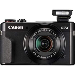 Canon PowerShot G7 X Mark II Digital Camera w/ 1 Inch Sensor and tilt LCD screen - Wi-Fi & NFC Enabled (Black) (Renewed)