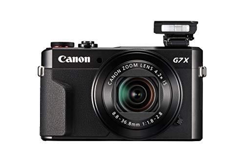 Canon PowerShot G7 X Mark II Digital Camera w/ 1 Inch Sensor and tilt LCD screen - Wi-Fi & NFC Enabled (Black) (Renewed)