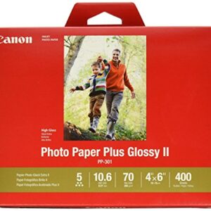 CanonInk Photo Paper Plus Glossy II 4" x 6" 400 Sheets (1432C007)