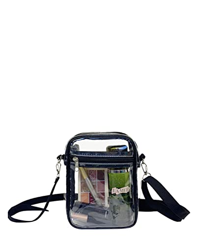 FASHLOVE Clear Purse Bag, Bag Tote Stadium Approved Clear Crossbody bag Sports Concerts Festivals