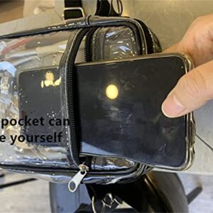 FASHLOVE Clear Purse Bag, Bag Tote Stadium Approved Clear Crossbody bag Sports Concerts Festivals