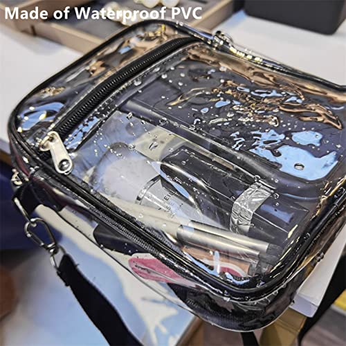 FASHLOVE Clear Purse Bag, Bag Tote Stadium Approved Clear Crossbody bag Sports Concerts Festivals