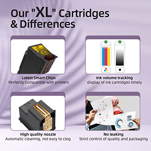 275XL 276XL Combo Pack Ink Cartridge Replacement for PG-275 CL-276 Ink Used for Canon PIXMA TS3520 TS3522 TS3500 TR4720 TR4700 TR4722 Printers (1 Black & 1 Color, 2-Pack)