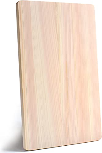 Japanese Hinoki Cutting Board - Small - Natural Cypress Wood Cutting Board, Kitchen Chopping Board, High Durability, Made in Japan (14.17×8.66×0.59 inch) (Small)