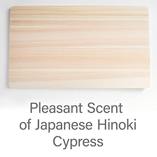 Japanese Hinoki Cutting Board - Small - Natural Cypress Wood Cutting Board, Kitchen Chopping Board, High Durability, Made in Japan (14.17×8.66×0.59 inch) (Small)