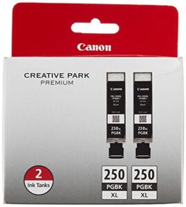 canon pgi-250xl black twin pack compatible to mg6320, ip7220 & mg5420, mx922, mg7120, mg6420, mg5520, mg7520, mg6620, mg5620