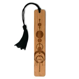 Crop Circles Laser Engraved Handmade Wooden Bookmark - Also Available with Personalization - Made in USA