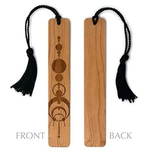 Crop Circles Laser Engraved Handmade Wooden Bookmark - Also Available with Personalization - Made in USA