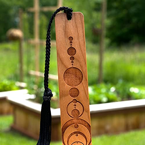 Crop Circles Laser Engraved Handmade Wooden Bookmark - Also Available with Personalization - Made in USA