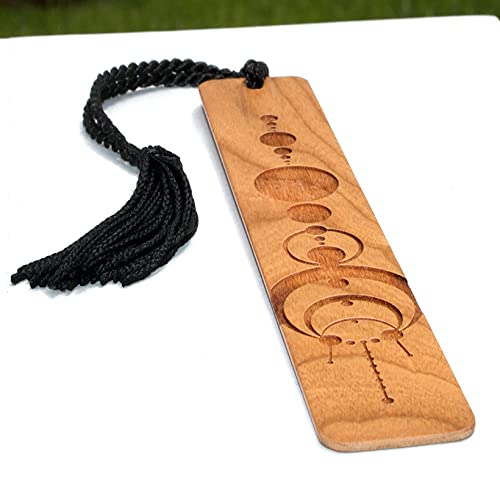 Crop Circles Laser Engraved Handmade Wooden Bookmark - Also Available with Personalization - Made in USA