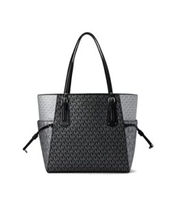michael kors voyager east/west tote black multi one size