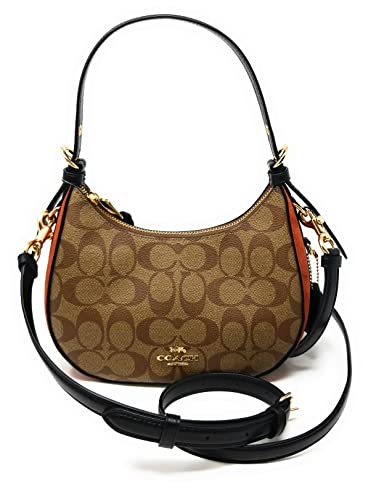 Coach Women's Kleo Hobo (Signature Canvas - Khaki Multi)