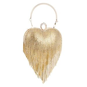 lanpet women heart shape evening clutch bag,rhinestone diamond wedding party purse handbag
