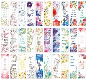 flower poetry theme colorful bookmarks, 30 pcs (flower poetry)