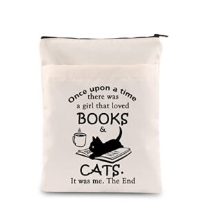 maofaed book and cats book sleeve black cat book cover librarian gift book lover gift for her (the end booksl)