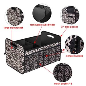 Femuar Car Trunk Organizer,Car Storage Organizer with 72L Large Capacity Waterproof Collapsible and 11 Pockets,Trunk Organizer for Car Suv/Jeep/Sedan…