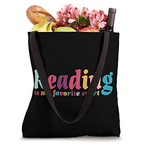 Book Lover shirt Design Reading is my favorite Sport Tote Bag