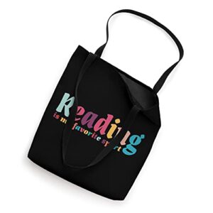 Book Lover shirt Design Reading is my favorite Sport Tote Bag