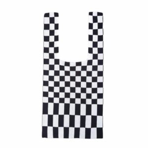 momeitu women’s hobo bag checkerboard knit one shoulder tote bag woven tote bag one shoulder shopping bag hobo bag(black and white grid)