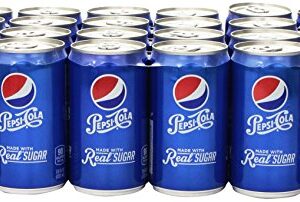 Pepsi Made with Real Sugar, 7.5 Fl Oz Mini Cans, 24 Pack