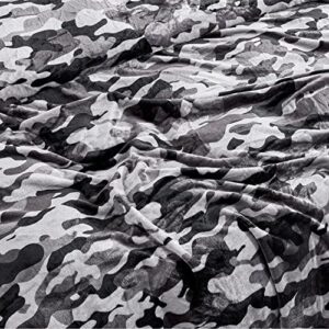 ielevations 120×120 Inches Blanket 10' x 10' Extra Large Throw Blanket Big Blanket Soft Light Smooth Camo Flannel Fleece Blanket for Family and Friends (Camo)…