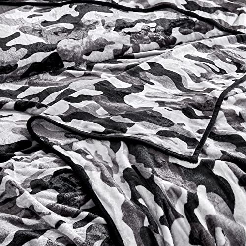 ielevations 120×120 Inches Blanket 10' x 10' Extra Large Throw Blanket Big Blanket Soft Light Smooth Camo Flannel Fleece Blanket for Family and Friends (Camo)…