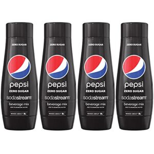 sodastream® pepsi® zero sugar beverage mix (440ml, pack of 4)