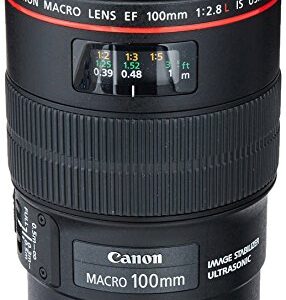 Canon EF 100mm f/2.8L IS USM Macro Lens for Canon Digital SLR Cameras (Renewed)