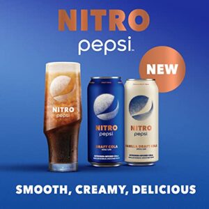 Pepsi Nitro, Draft Cola & Vanilla Draft Cola Variety Pack, 13.65oz Cans (12 Pack)