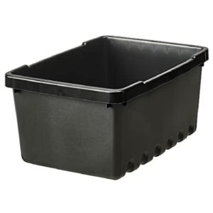 uppsnofsad storage organizer box black 9 ¾x6 ¾x4 ½ “/1 gallon (pack of 2)