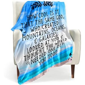 simplive christian gifts for women religious gifts 50×60 inch throw blanket with inspirational thoughts and prayers-religious throw blanket catholic gifts birthday gifts spiritual gifts for women