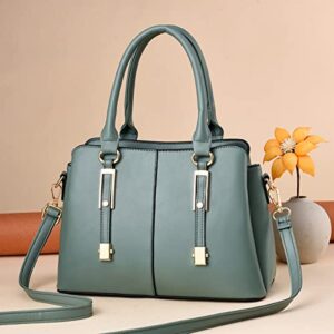 JHVYF Hobo Bags for Women PU Leather Tote Bag Shoulder Bag Top Handle Satchel Purses and Handbags #E Green