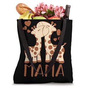 Giraffe Mama Mothers Day Cute Animal Mama Momma Mommy Tote Bag