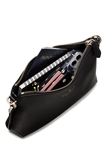Kate Spade Bailey Textured Leather Crossbody Bag Purse Handbag (BLACK)
