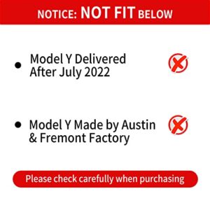 Kingna Fit Tesla Model Y 2020 2021 Rear Trunk Storage Box Trunk Organizer Side Packets Tray Bins Accessories Do Not Fit Model Y Delivered After July 2022 (5-Seater, Not Fit Austin&Fremont Factory Made)