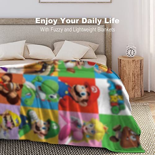 MIDBODS Cartoon Blanket Soft Warm Throw Blanket Light Weight Blankets for Couch Bed Living Room Sofa 50 inch X40 inch