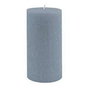 root candles beeswax blend timberline unscented pillar candle, 3 x 6-inch, williamsburg blue