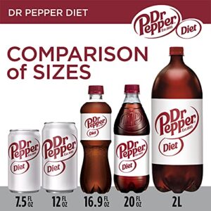 Diet Dr Pepper Soda, 12 fl oz cans, 12 pack