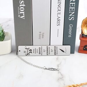 Sweet 16 Gifts for Girls Metal Bookmark with Leaf Chain Inspirational Gifts for Students Teens Teenagers Boys Girls Kids Daughter Son for Graduation Birthday Party Christmas Back to School Gifts