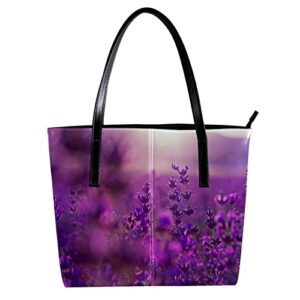 Women's Lavender Tote Purse Handbag