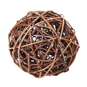 ochine 1 pcs wicker rattan balls decorative orbs vase fillers ball home decor for table bowl centerpiece, diy craft, party, wedding decoration, aromatherapy accessories, garden decoration