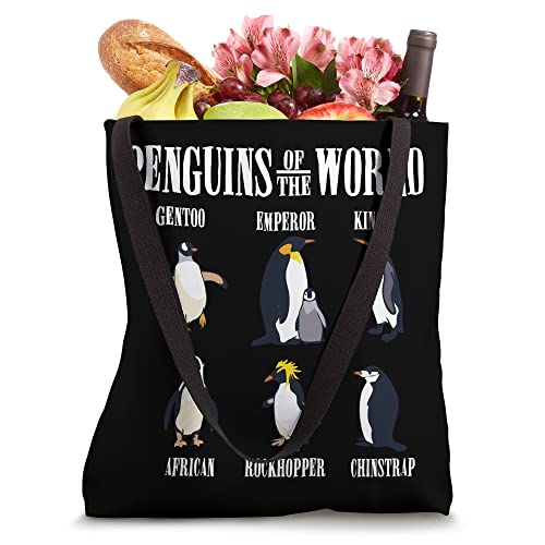 Cute Penguins Of The World, Mens Womens Penguin Tote Bag
