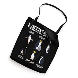 Cute Penguins Of The World, Mens Womens Penguin Tote Bag