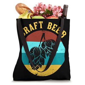 Home Brewing Craft Brewer - Vintage Hops IPA Craft Beer Tote Bag