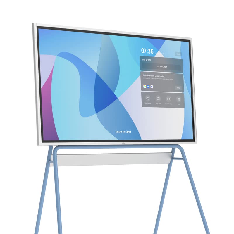 Vibe S1 55" Smart Whiteboard, Touchscreen Display, 4K UHD Interactive Board, All-in-One Computer for Office and Classroom with Chrome OS & Open App Ecosystem (Board Only)