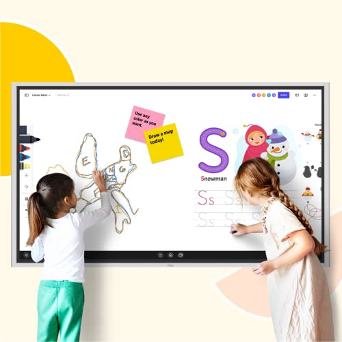 Vibe S1 55" Smart Whiteboard, Touchscreen Display, 4K UHD Interactive Board, All-in-One Computer for Office and Classroom with Chrome OS & Open App Ecosystem (Board Only)